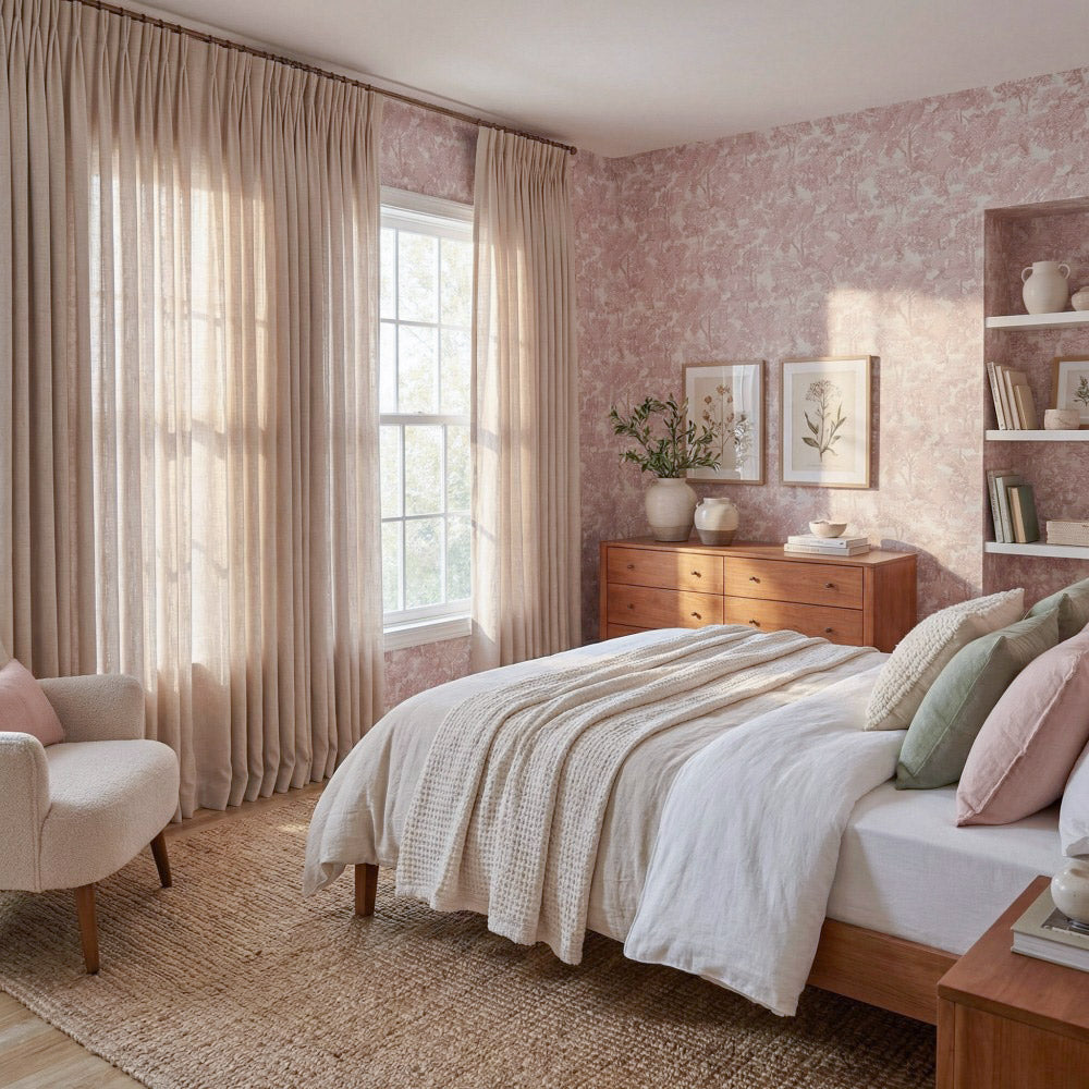 Bianca Soft Wool Custom Sheer Curtains