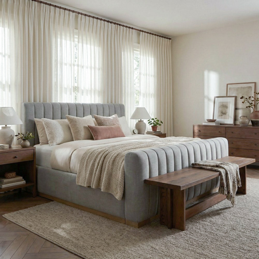 Bianca Soft Wool Custom Sheer Curtains