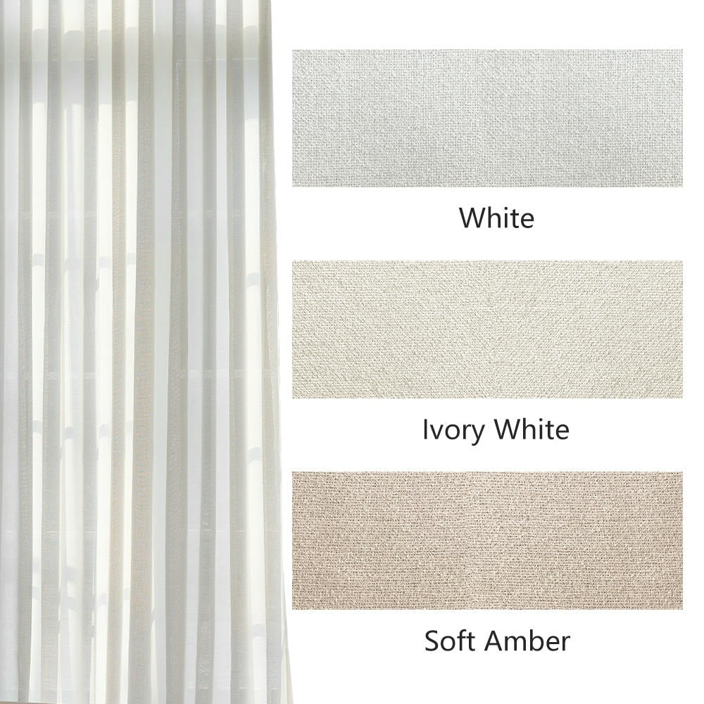 Bianca Soft Wool Custom Sheer Curtains