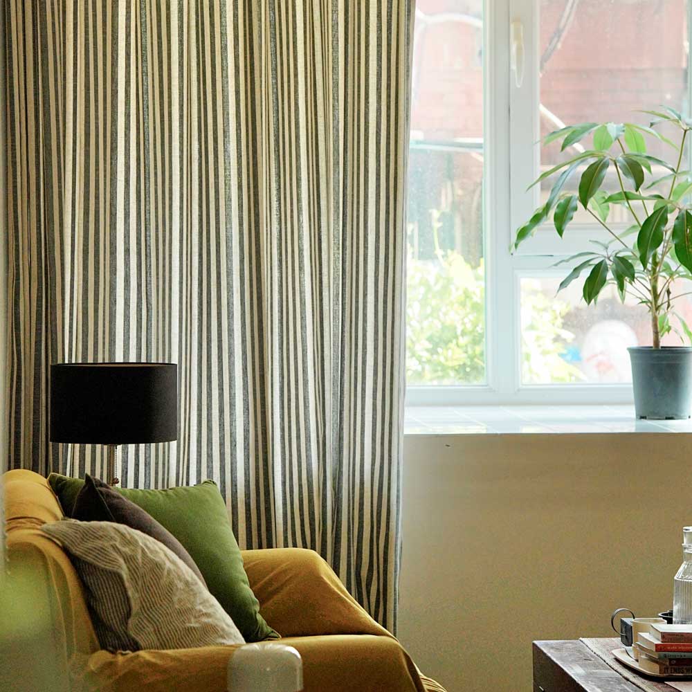 Rideaux Lin Blake Rayures Verticales Scandinaves