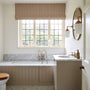 Blake Striped Linen Roman Shade