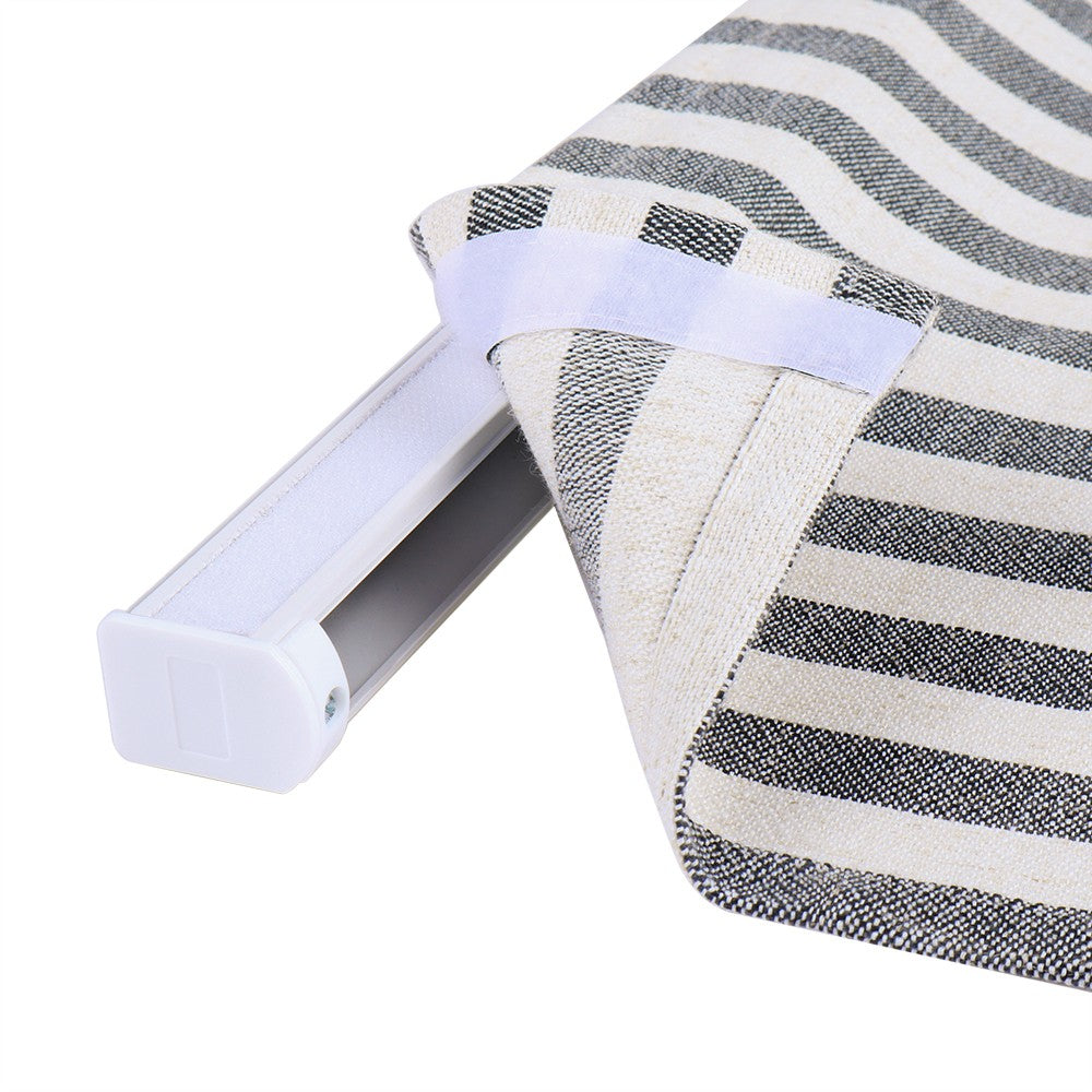 Blake Striped Linen Roman Shade