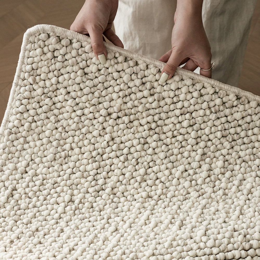 Tapis tissé épais et texturé Bram sur mesure