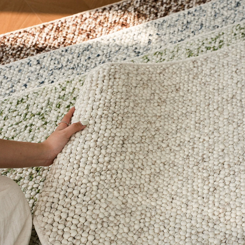Tapis tissé épais et texturé Bram sur mesure