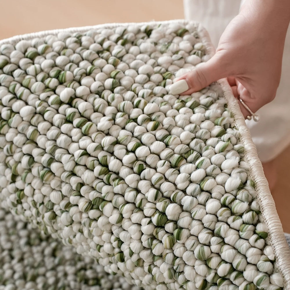 Tapis tissé épais et texturé Bram sur mesure