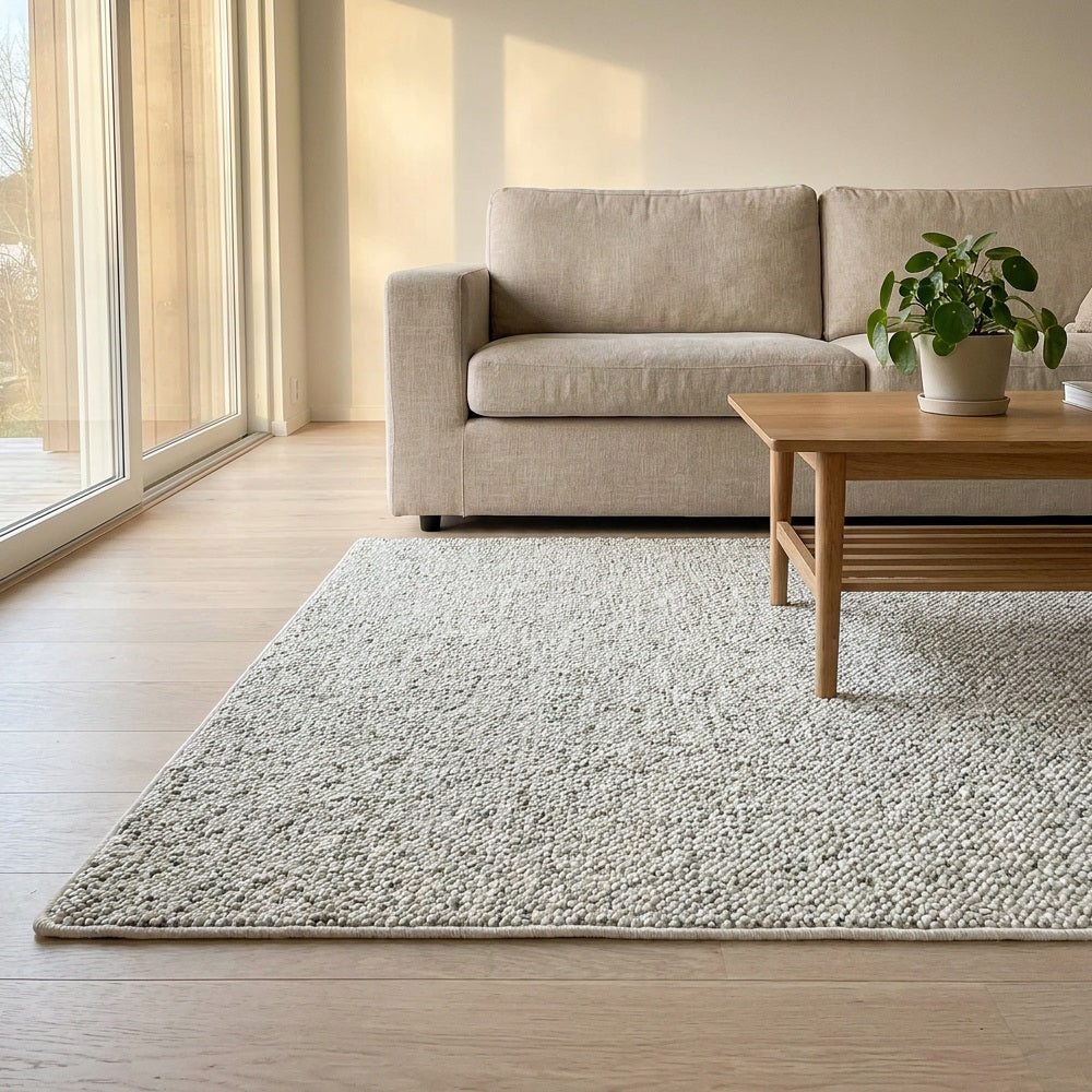 Tapis tissé épais et texturé Bram sur mesure