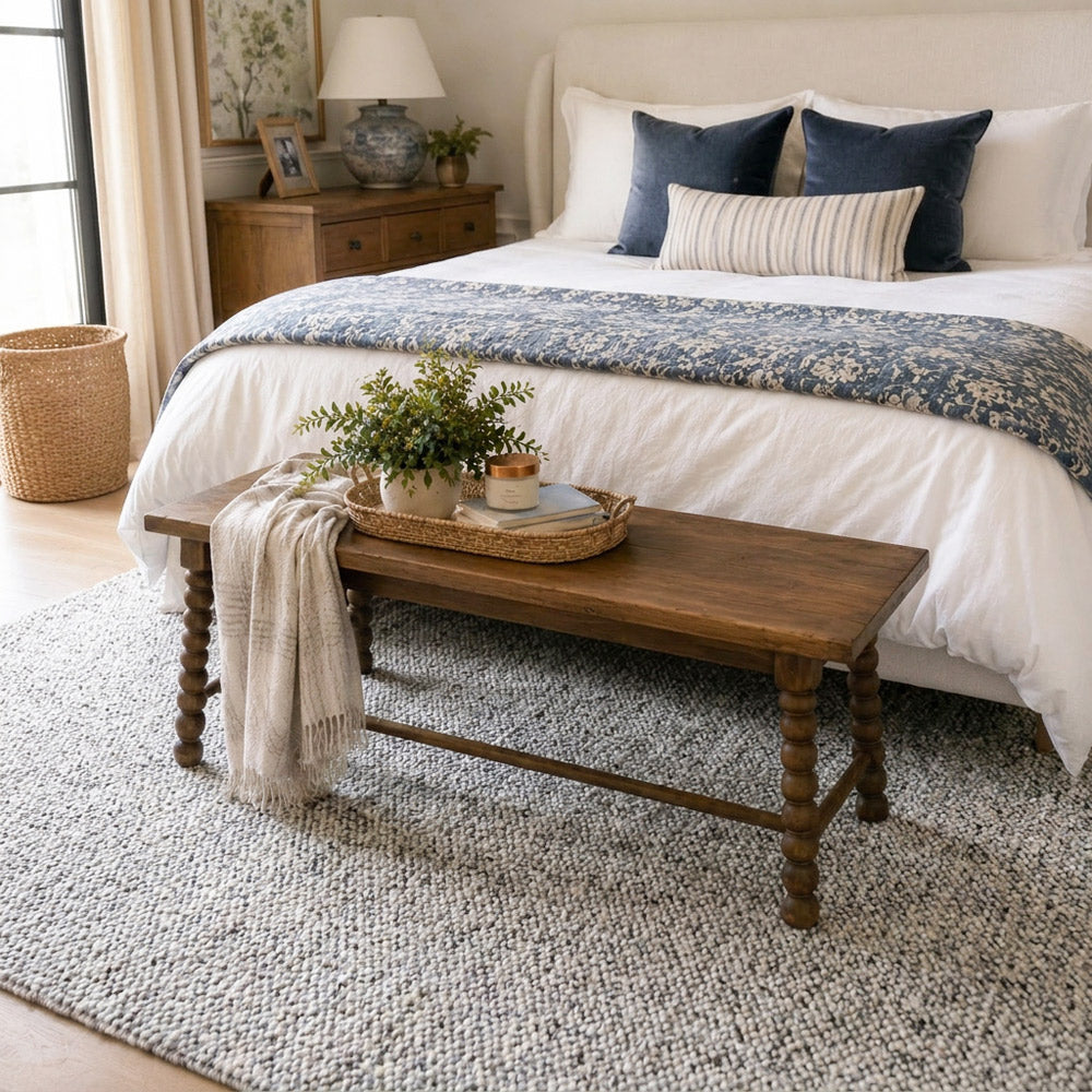 Tapis tissé épais et texturé Bram sur mesure