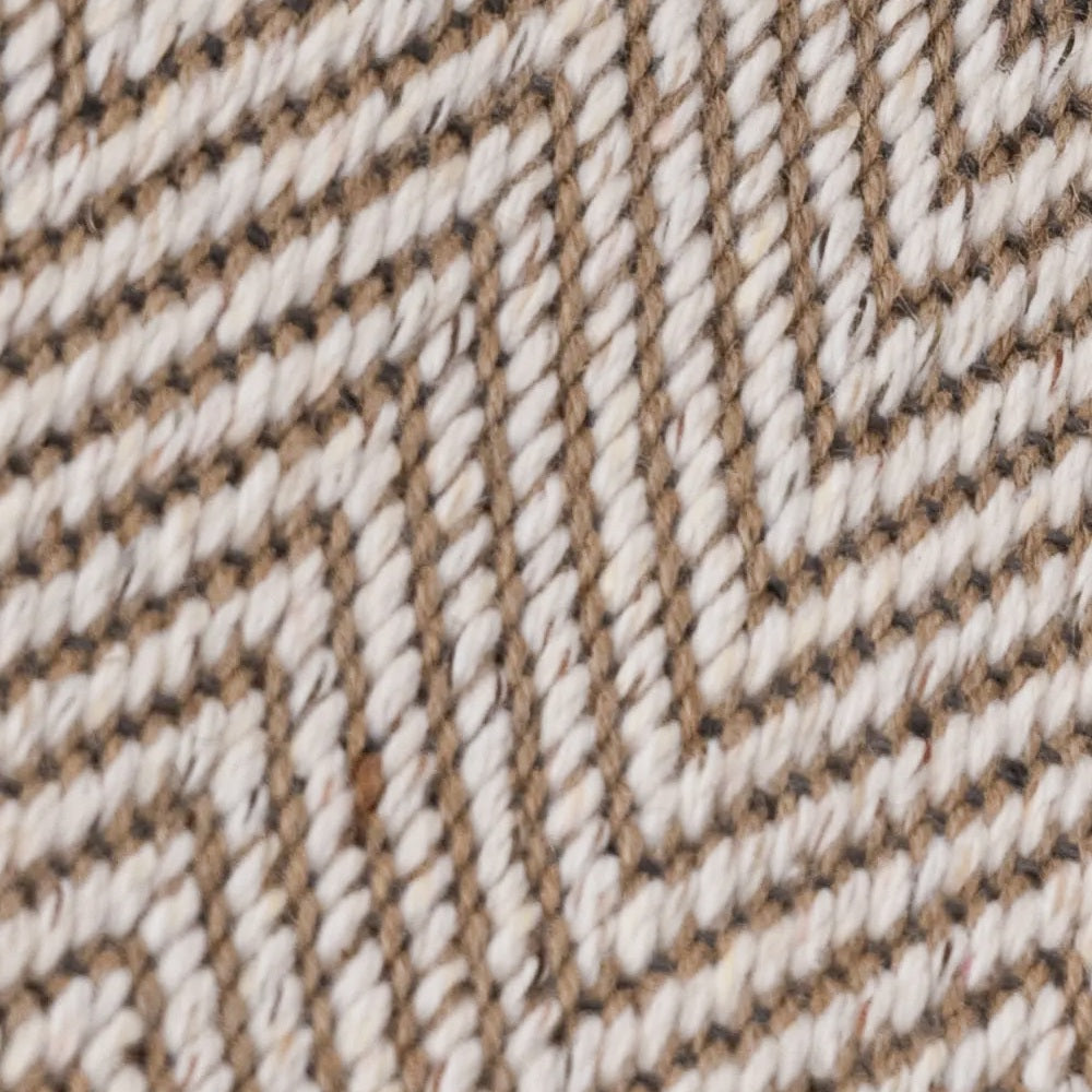 Callen Natural Wool Jute Herringbone Custom Rug