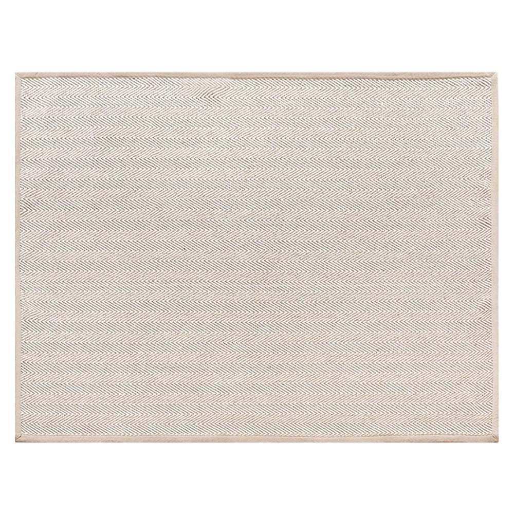 Callen Natural Wool Jute Herringbone Custom Rug