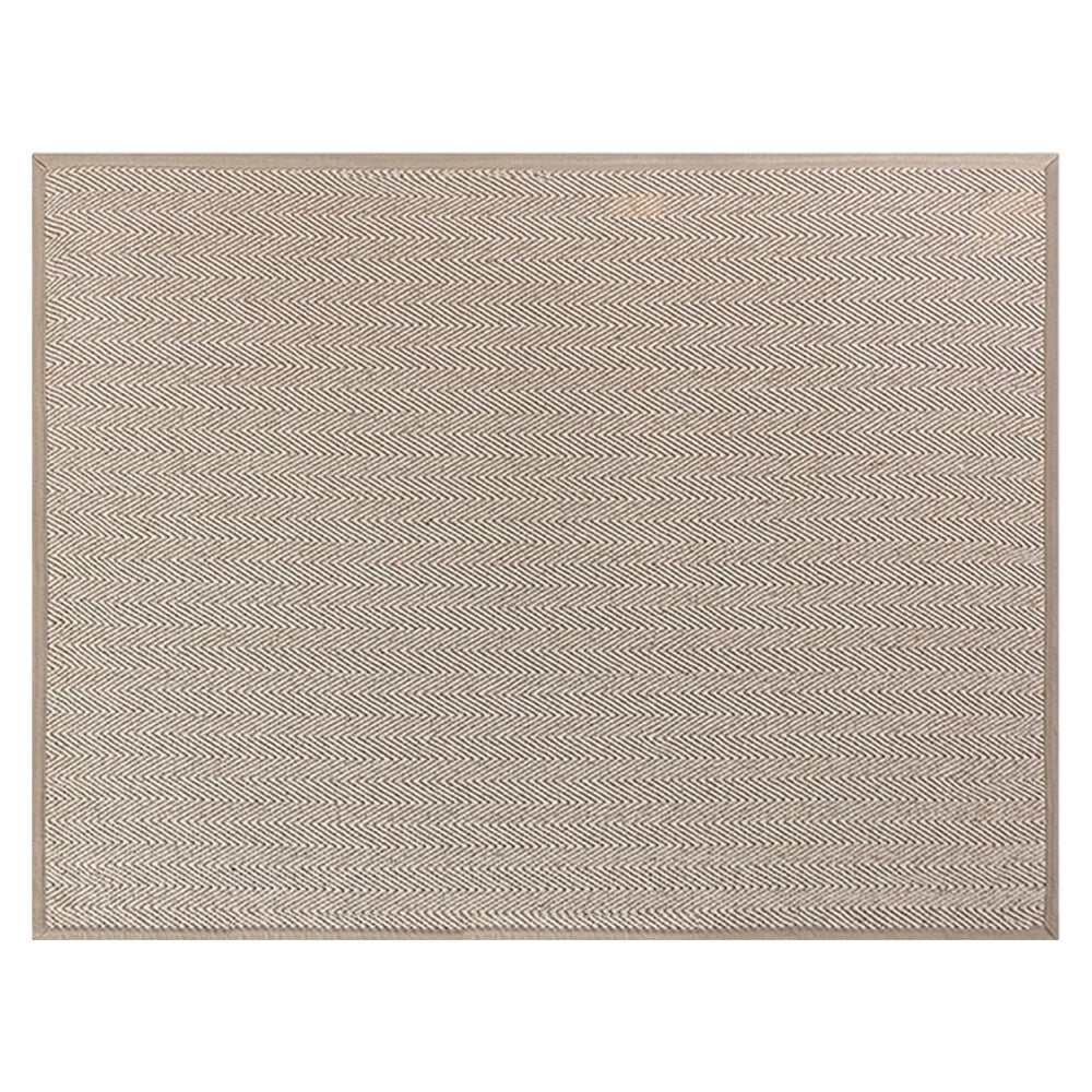 Callen Natural Wool Jute Herringbone Custom Rug