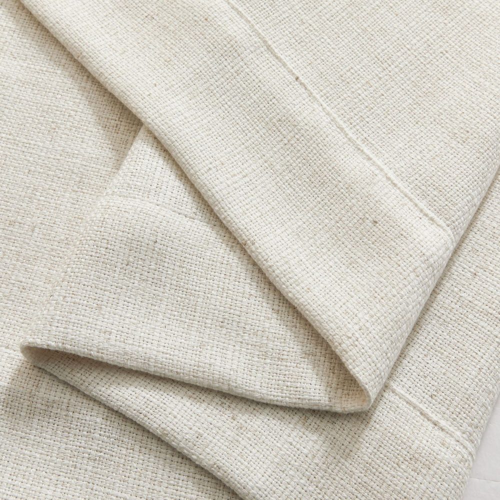 Cameron Soft Linen Blend Crosshatch Textured Curtains