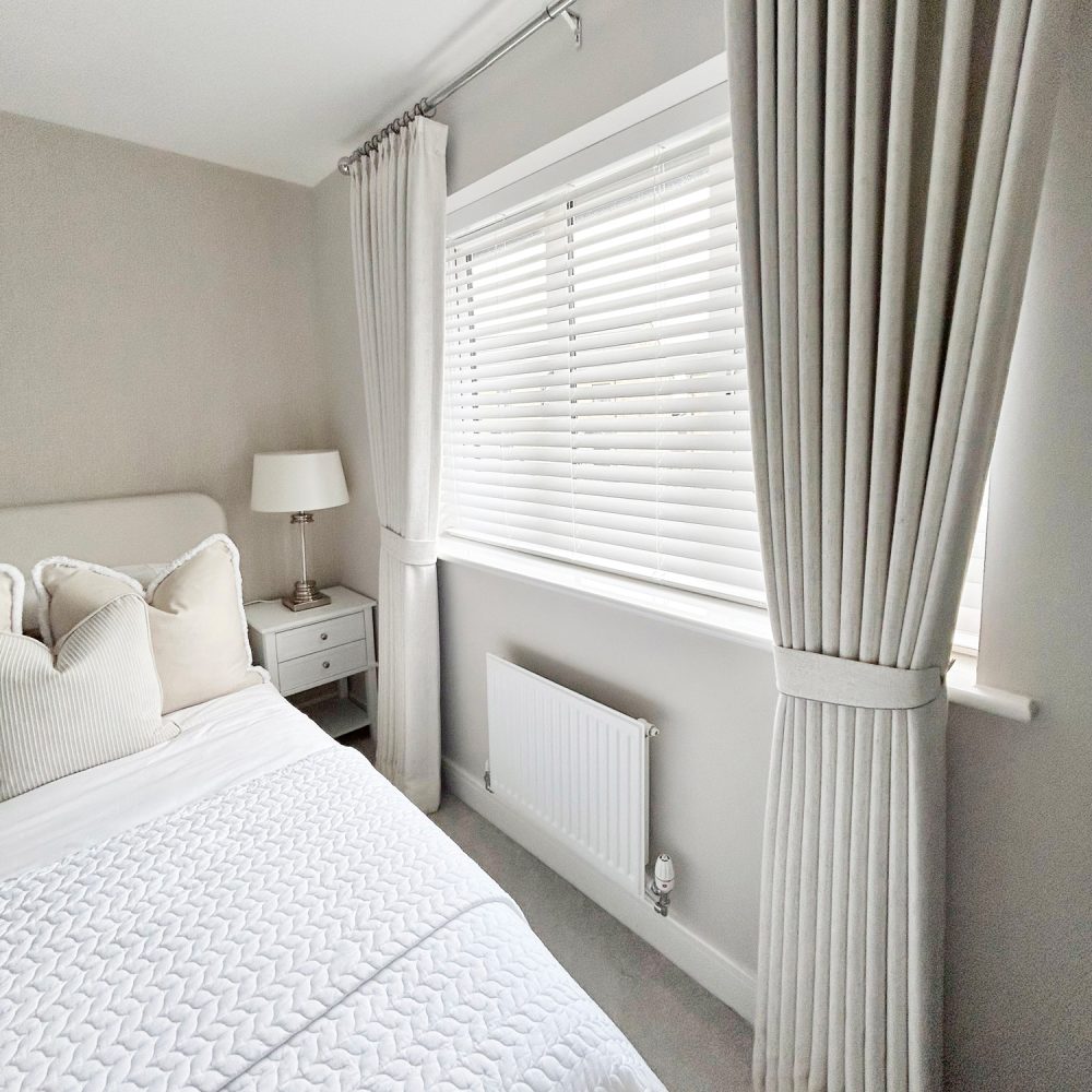 Cameron Soft Linen Blend Crosshatch Textured Curtains