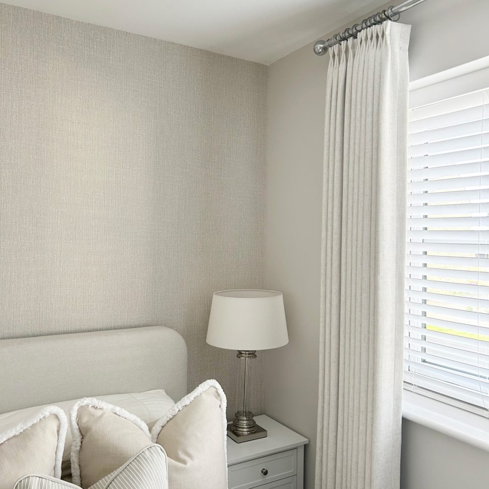 Cameron Soft Linen Blend Crosshatch Textured Curtains