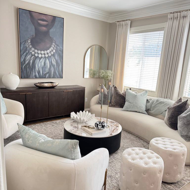 Cameron Soft Linen Blend Crosshatch Textured Curtains