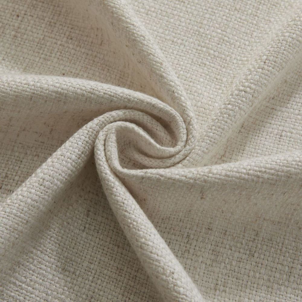 Cameron Soft Linen Blend Crosshatch Textured Curtains