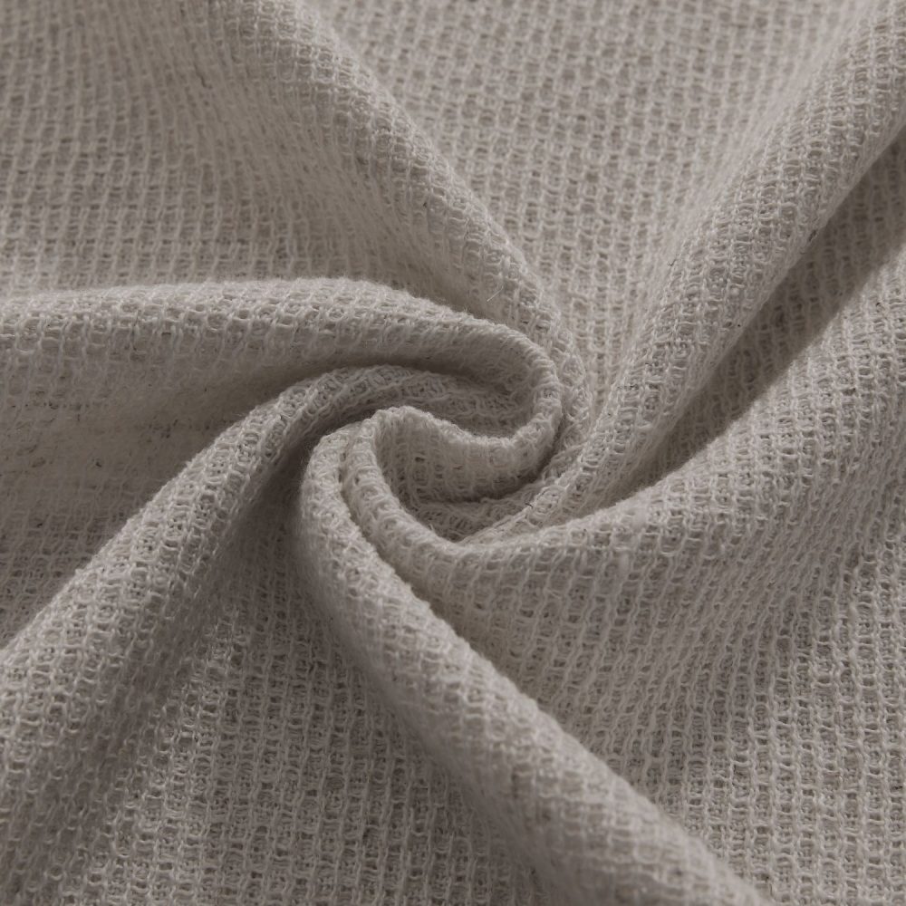 Carl Soft Linen Blend Crochet Textured Curtains