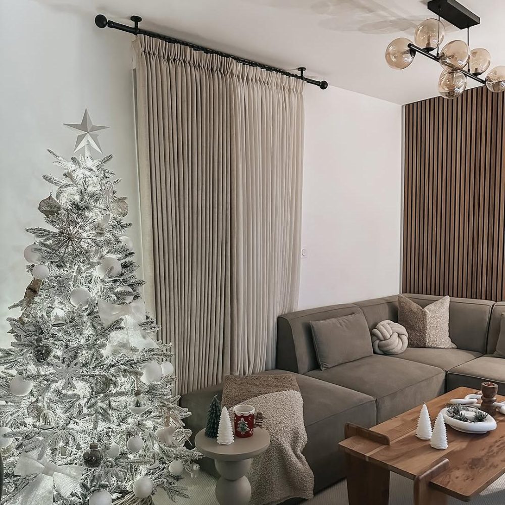 Carl Soft Linen Blend Crochet Textured Curtains