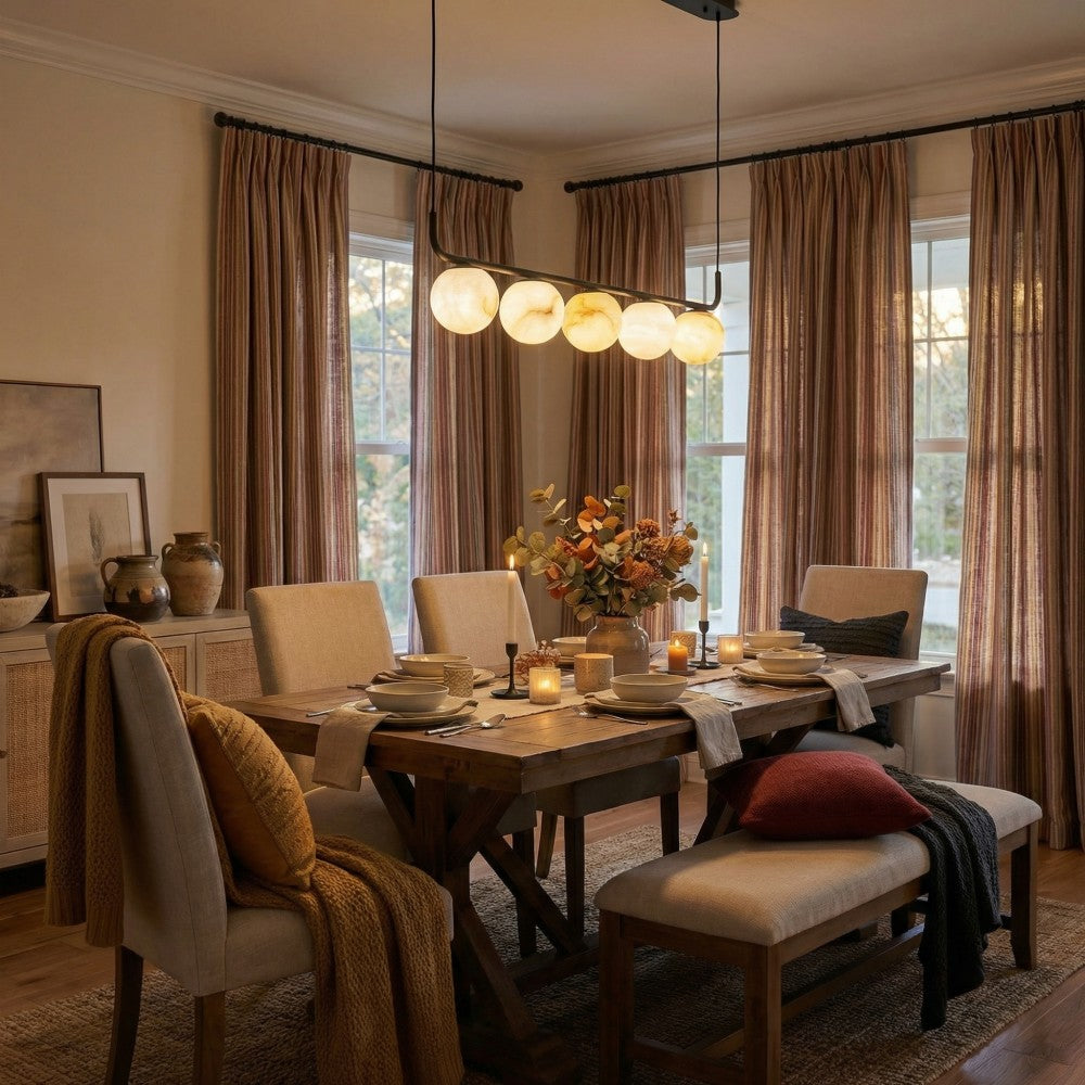 Casey Light Striped Cotton Custom Curtains