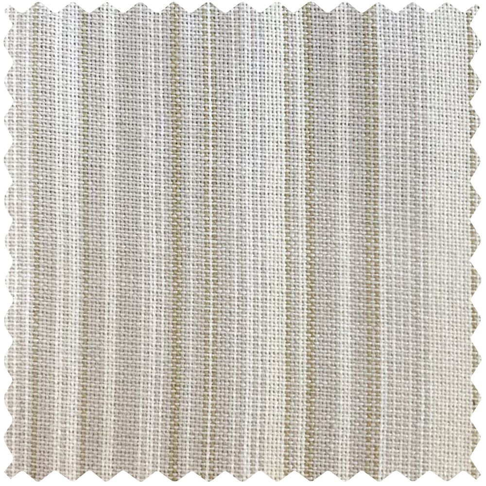 Casey Light Striped Cotton Custom Curtains