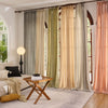 Casey Light Striped Cotton Custom Curtains