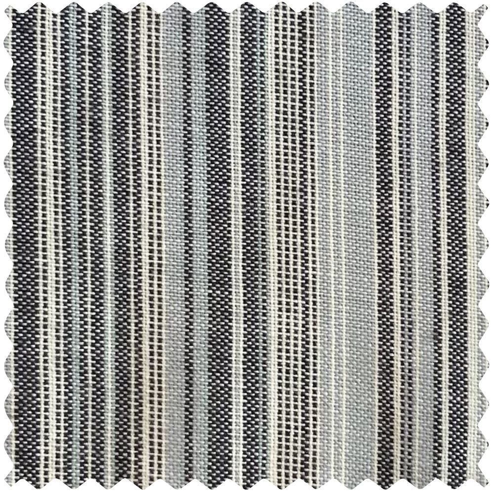 Casey Light Striped Cotton Custom Curtains