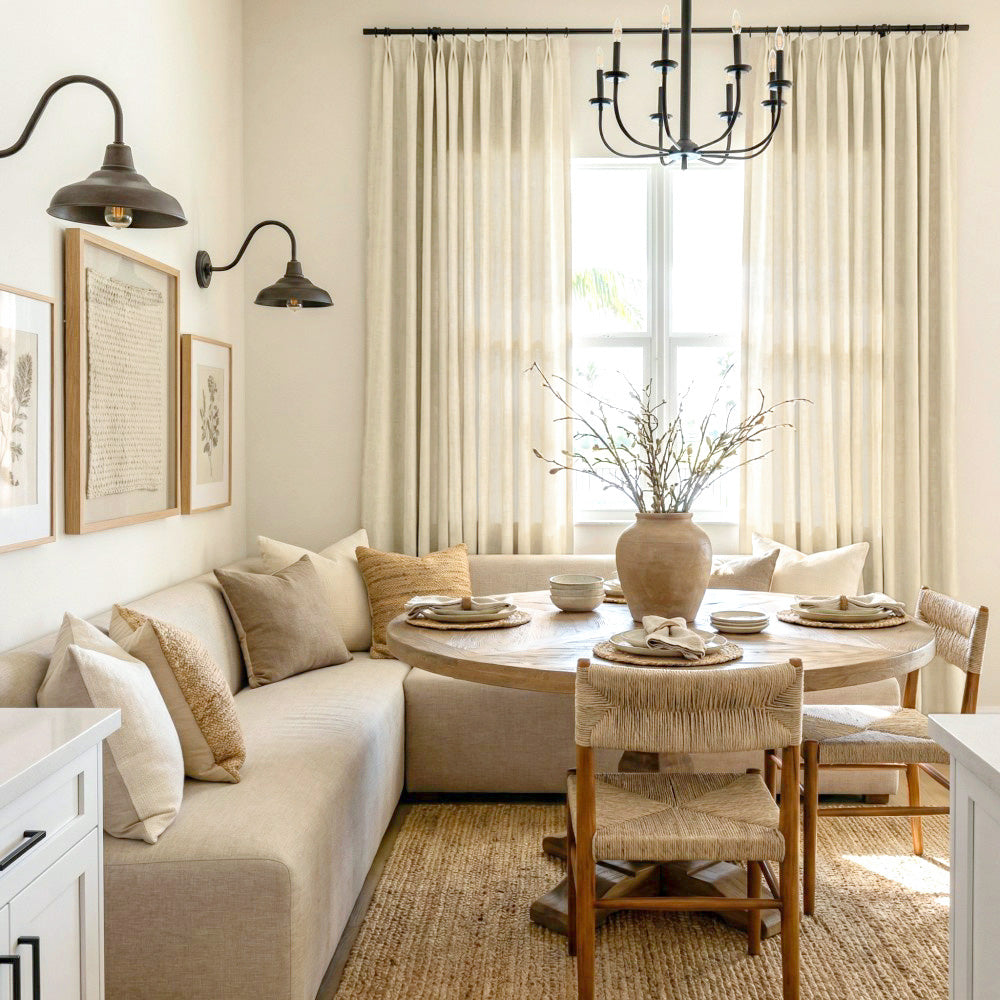 Cecilia Pure Linen Sheer Curtains For Living Room