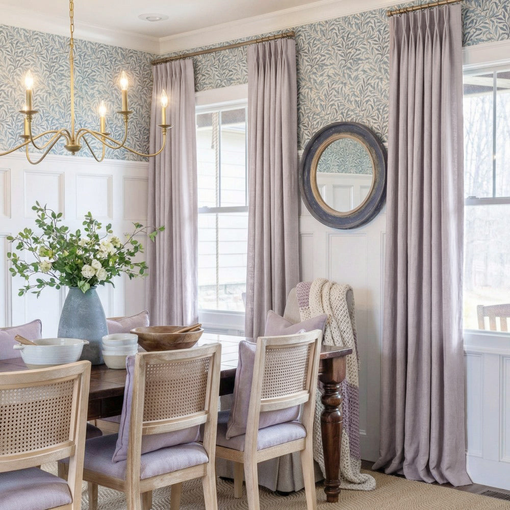 Cecilia Pure Linen Sheer Curtains For Living Room