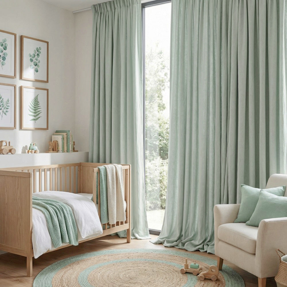 Cecilia Pure Linen Sheer Curtains For Living Room