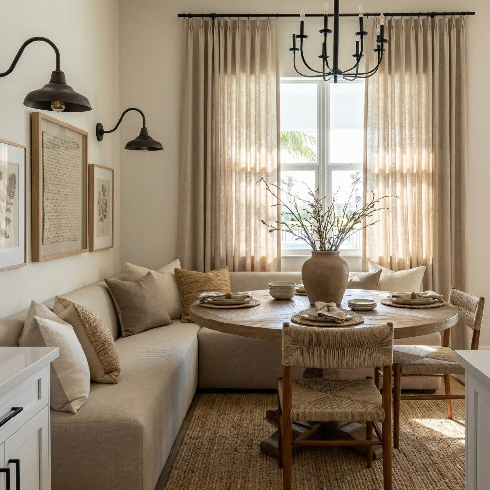 Cecilia Pure Linen Sheer Curtains For Living Room