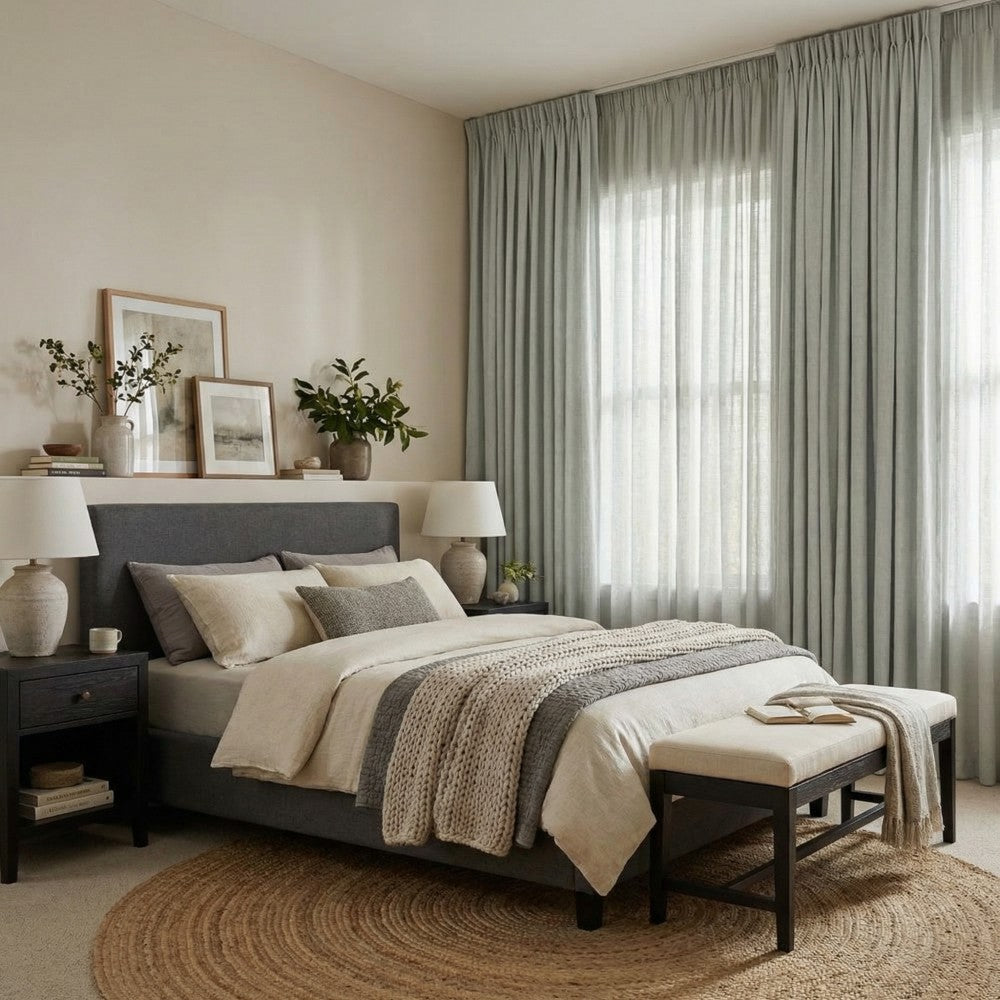 Cecilia Pure Linen Sheer Curtains For Living Room