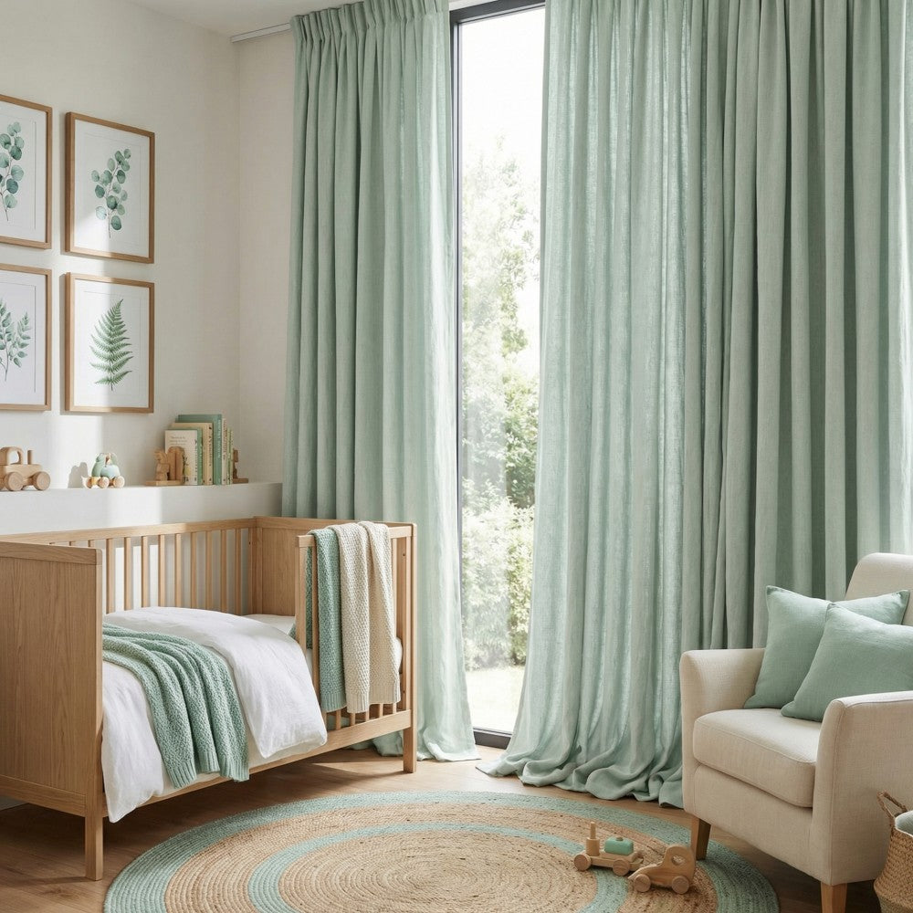 Cecilia Pure Linen Sheer Curtains For Living Room