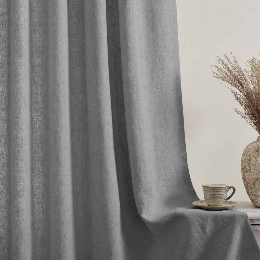 Cecilia Pure Linen Sheer Curtains For Living Room