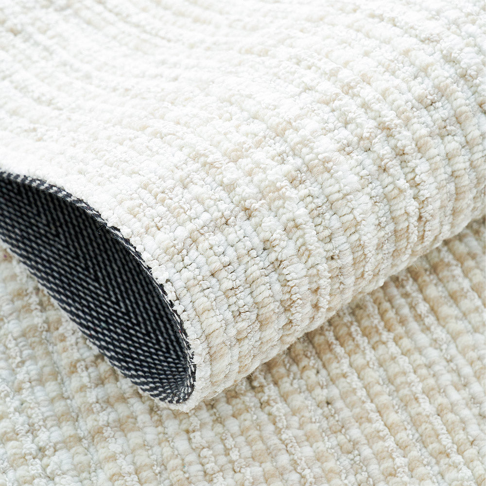 Tapis en laine personnalisé Celeste texturé linéaire