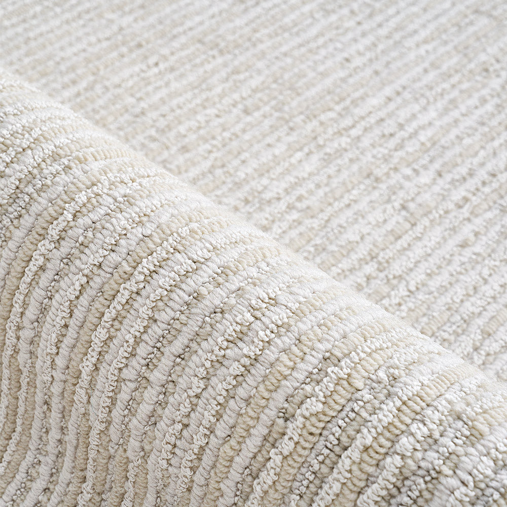 Tapis en laine personnalisé Celeste texturé linéaire