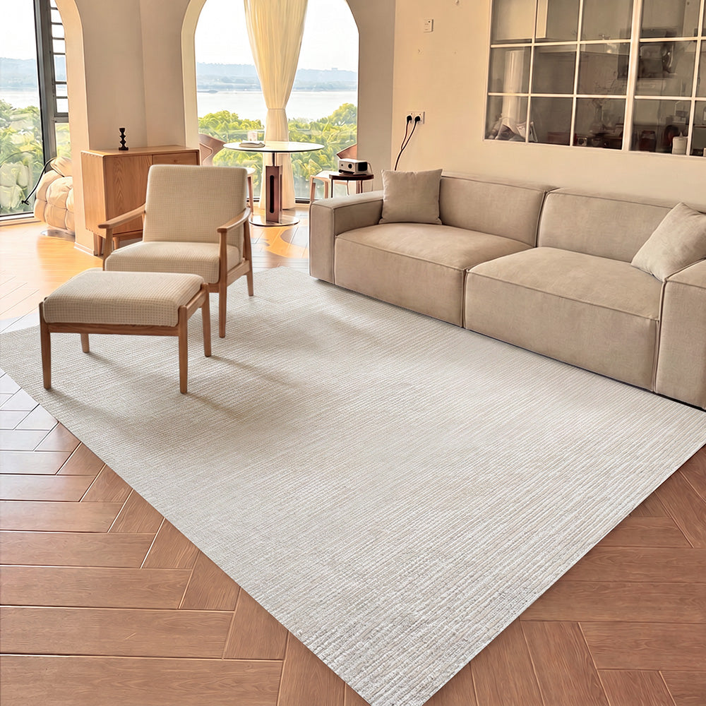 Tapis en laine personnalisé Celeste texturé linéaire