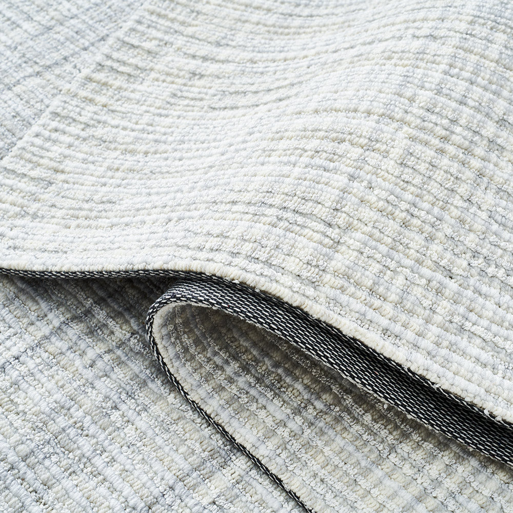 Tapis en laine personnalisé Celeste texturé linéaire