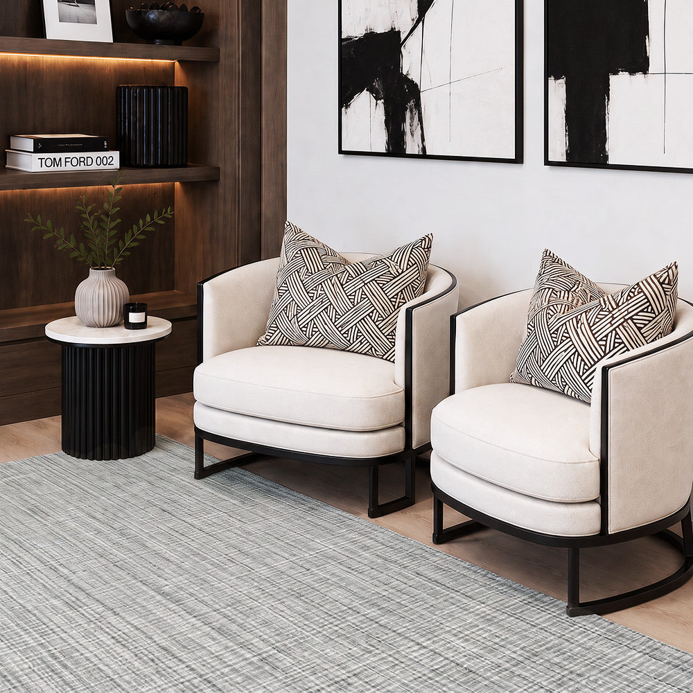 Tapis en laine personnalisé Celeste texturé linéaire