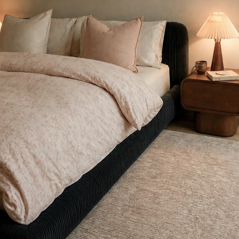 Celeste Linear Textured Custom Wool Rug