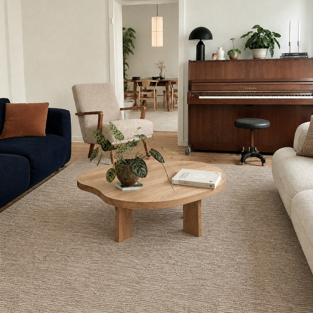 Celeste Linear Textured Custom Wool Rug