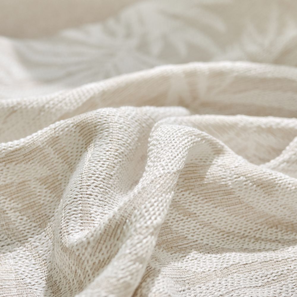 Charis Palm Leaf Jacquard Sheer Designer Curtains