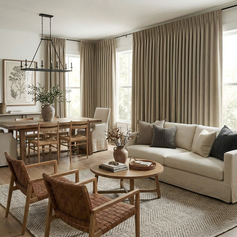 Chaska Unique Polyester Textured Curtains