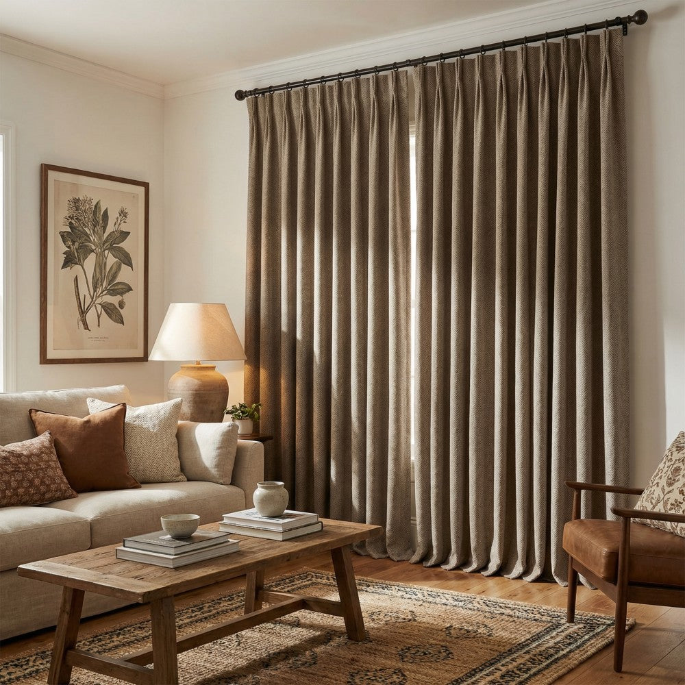Chaska Unique Polyester Textured Curtains