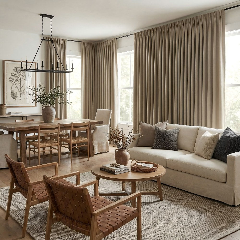 Chaska Unique Polyester Textured Curtains