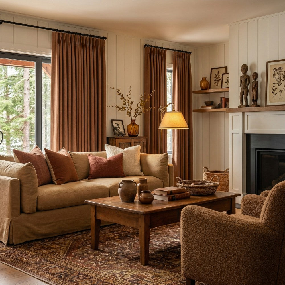 Chaska Unique Polyester Textured Curtains