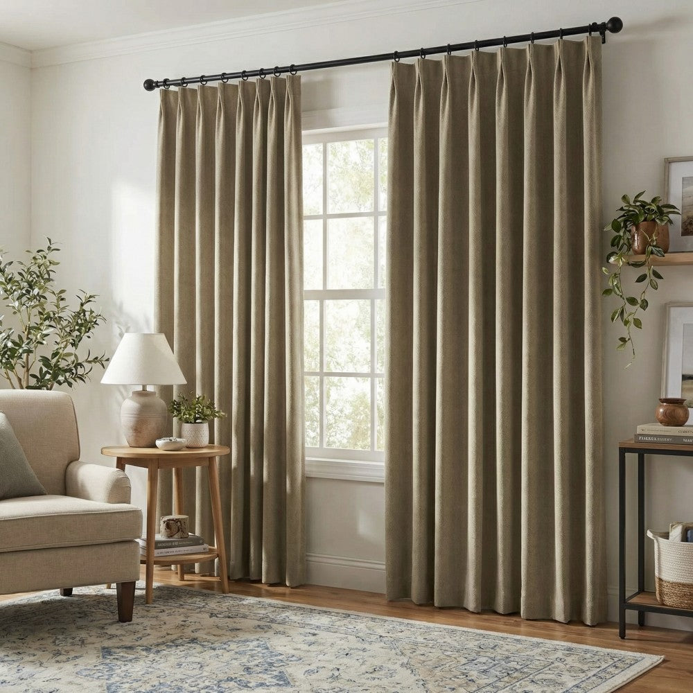 Chaska Unique Polyester Textured Curtains