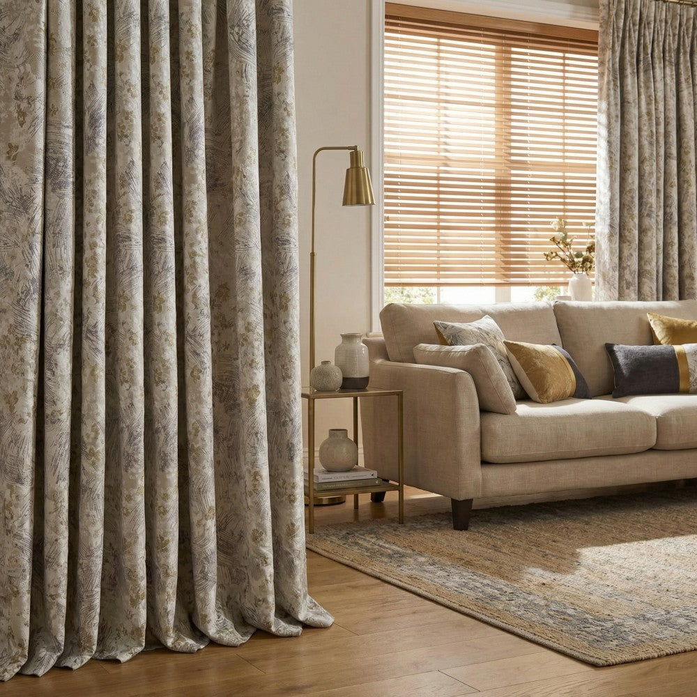 Christine 3D Floral Jacquard Curtains