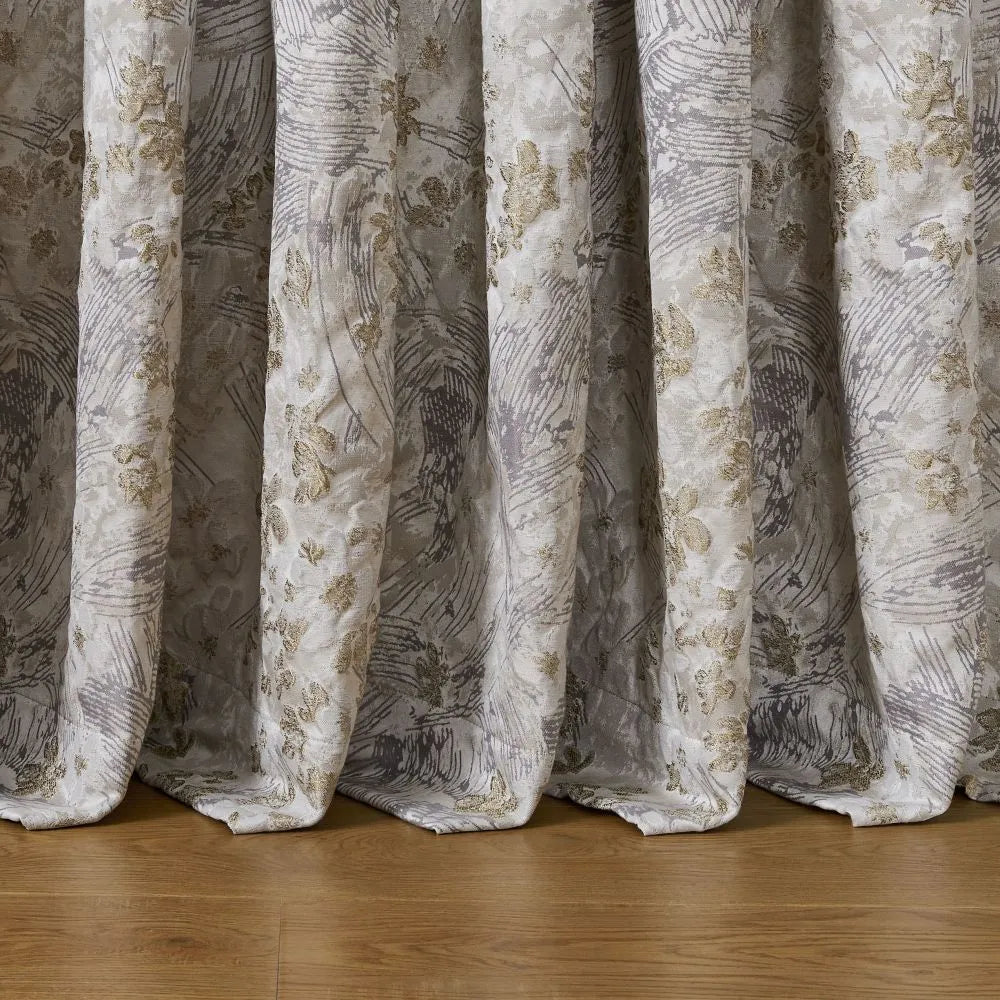 Christine 3D Floral Jacquard Curtains