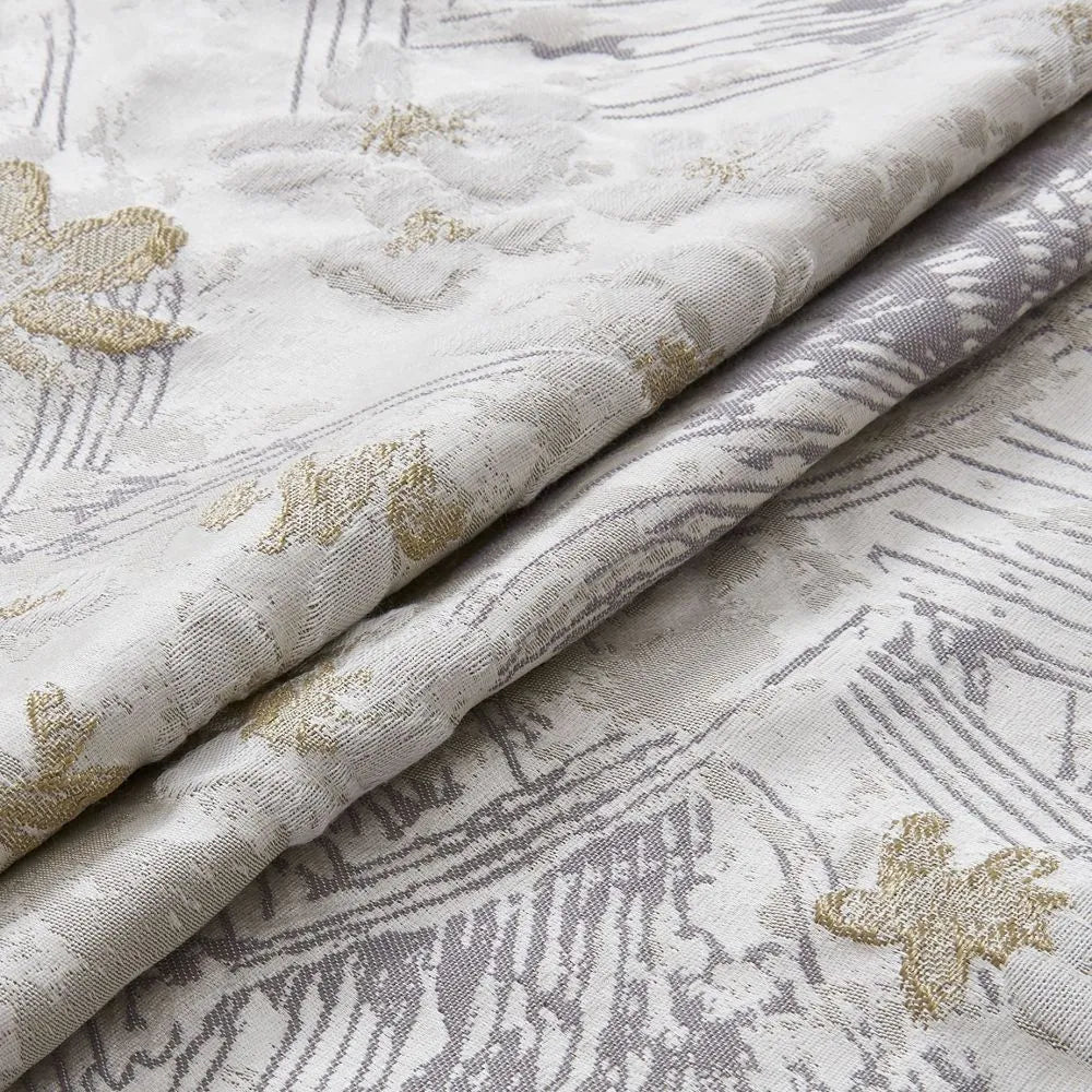 Christine 3D Floral Jacquard Curtains