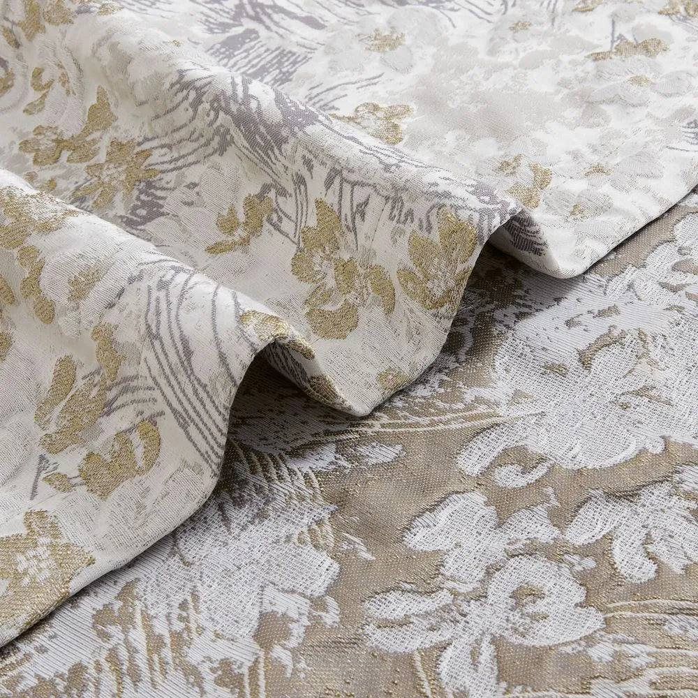 Christine 3D Floral Jacquard Curtains