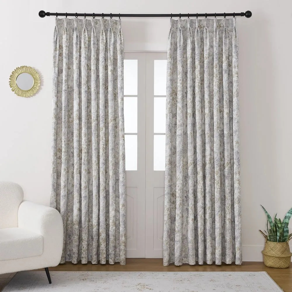 Rideaux Jacquard Floraux 3D Christine